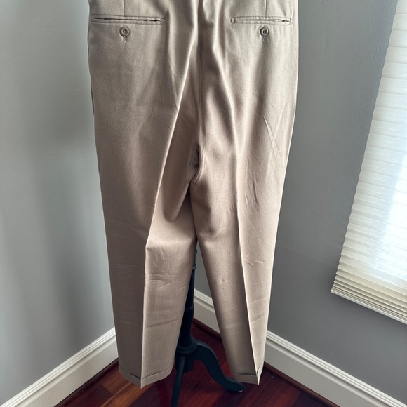 Men's Linea Naturale Bamboo/Wool Blend Pants - Beige - Size 33x31 - Picture 4 of 8
